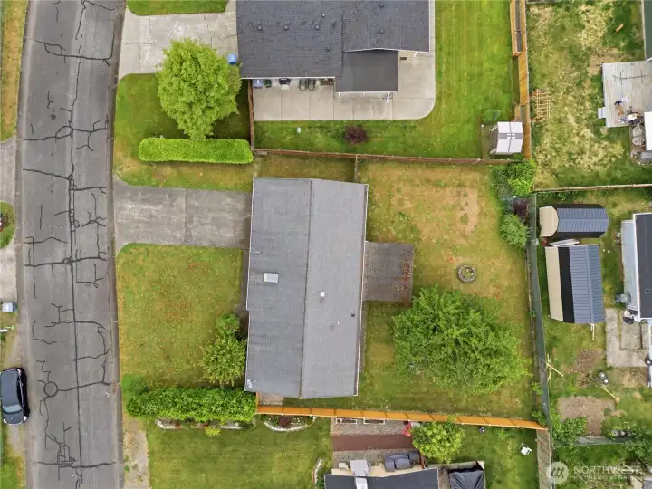 Bird 's-eye view of the property. Bird 's-eye view of the property.