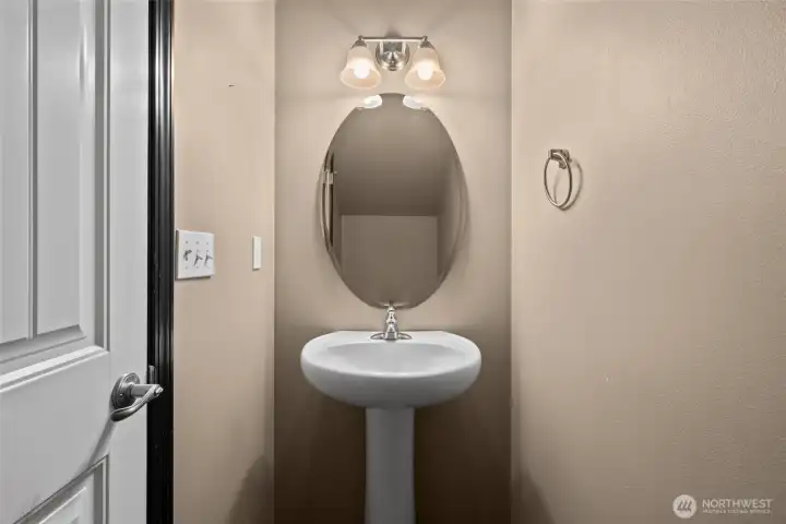 Downstairs half bath