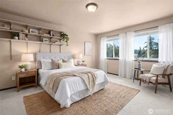 Bedroom 2 - Virtually Staged