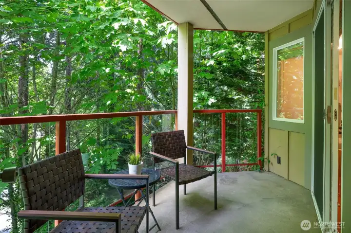 Spacious covered deck provides the perfect place to dine, entertain, or relax year-round Spacious covered deck provides the perfect place to dine, entertain, or relax year-round