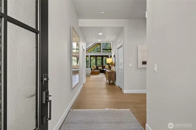Spacious entryway.