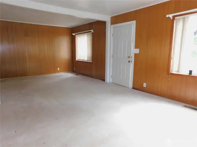 Living Room and front door entrance