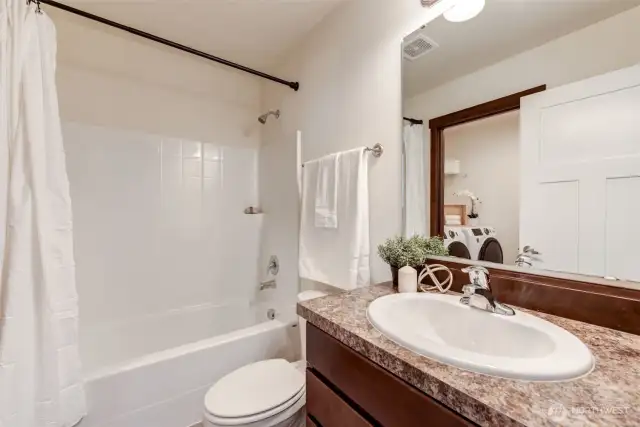 Upstairs hall bath.