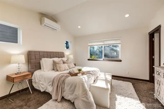 Primary suite, A/C ductless mini-split.