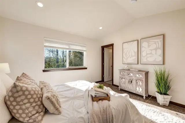 Primary suite. Door leads to primary bath.