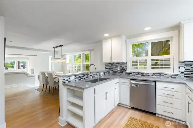Kitchen with stainless appliances