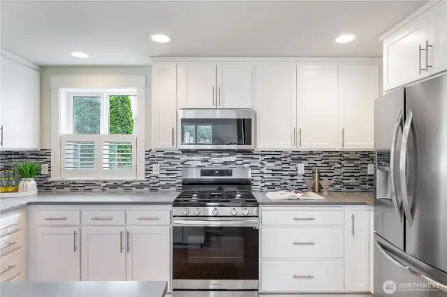 Kitchen with hardwood floors