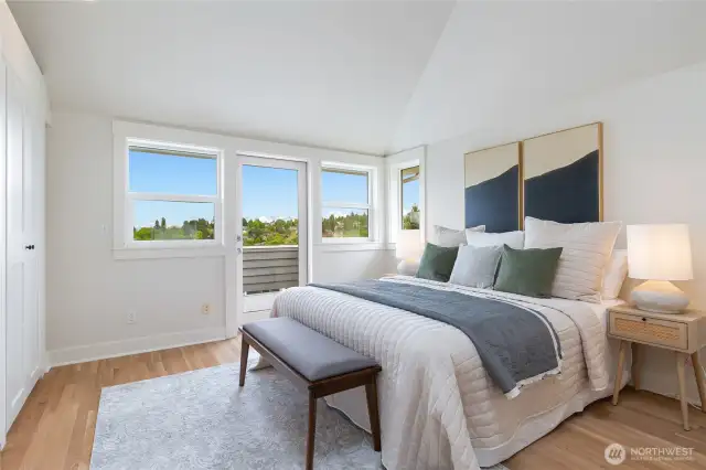 Primary room with private deck