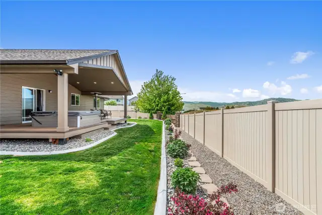 Backyard for easy care