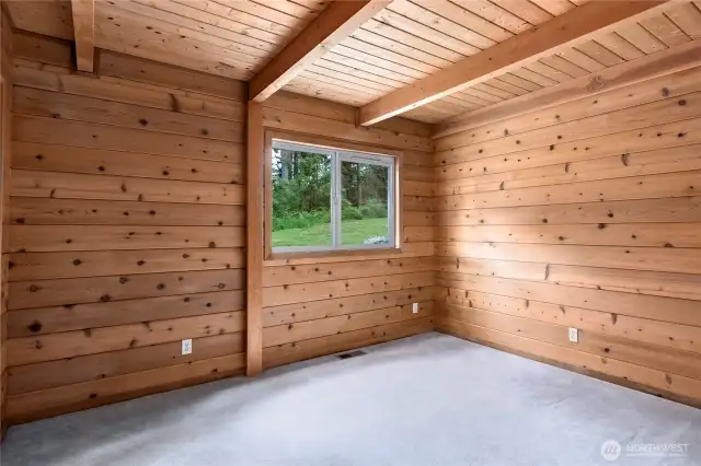 Bedroom on the main level.
