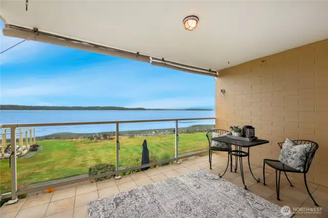 Large covered deck