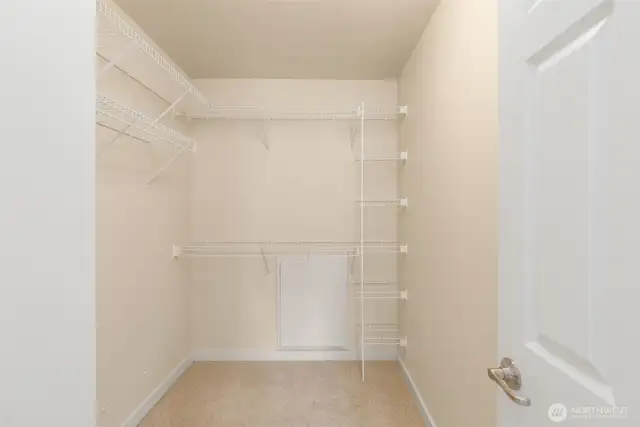 Large Primary Walk-in Closet