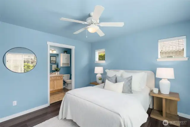 Love this beautiful additional primary bedroom on the main floor!