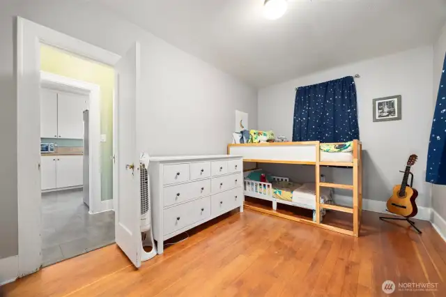 Main floor bedroom that can also be a great office space, media room, game room.  Lots of flexibility in this open space room.