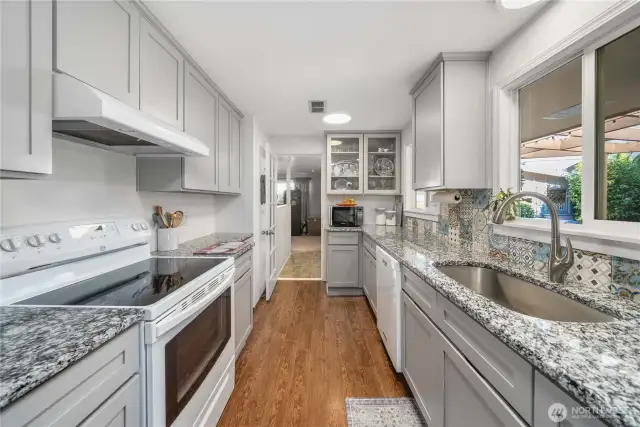 Beautiful kitchen with upgrades.