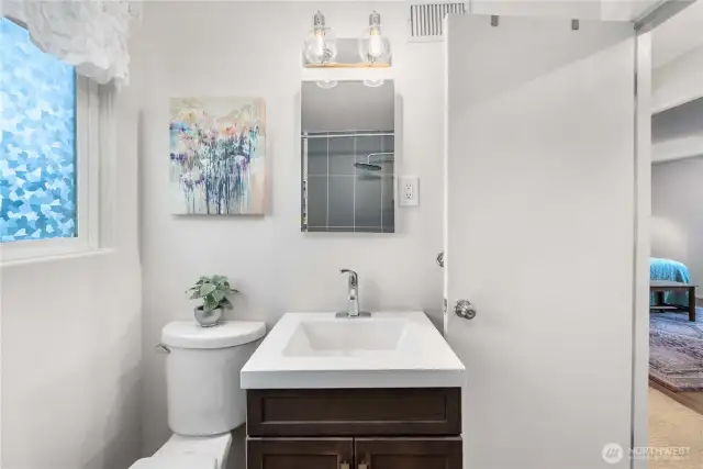 Upgraded bathroom