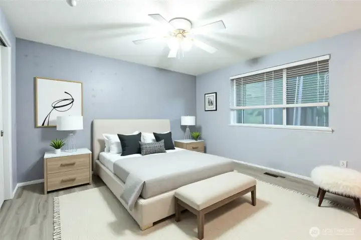 Primary Bedroom Virtually Staged