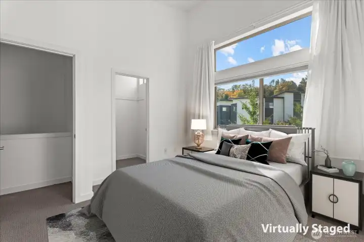 Primary Bedroom with walk-in closet.