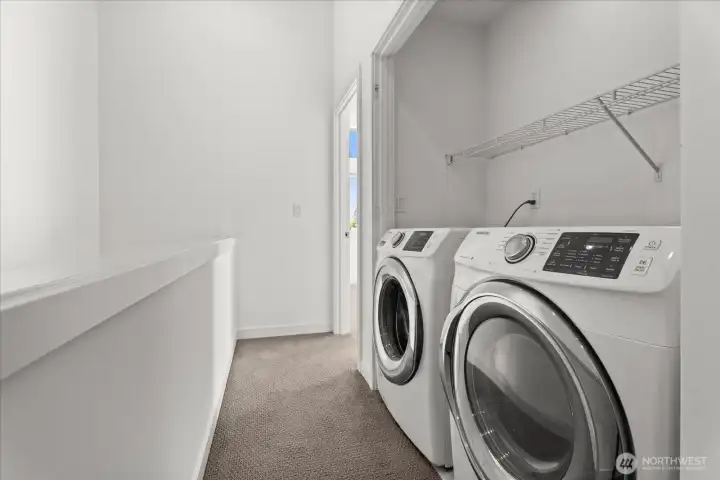 Full-size Washer & Dryer.