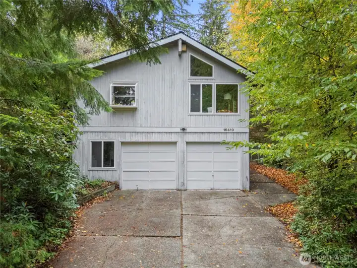 drone front of house