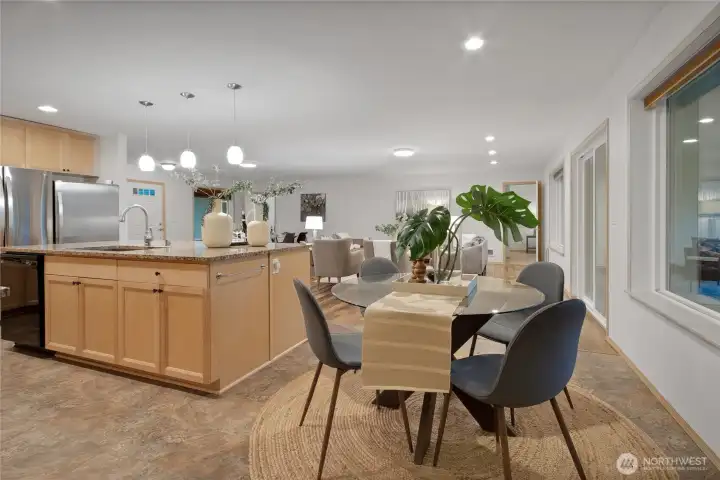 Eat in area off kitchen - staged