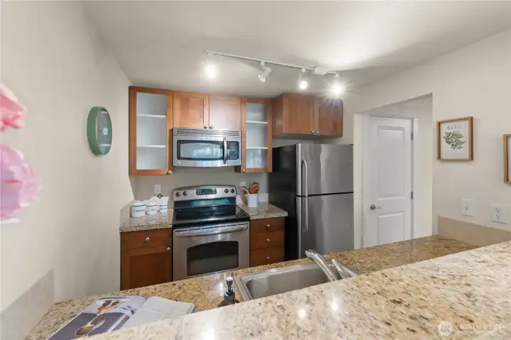 Well-appointed kitchen with large pantry