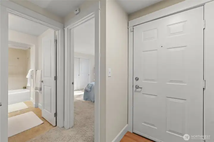 Tons of storage throughout including linen closet and pantry