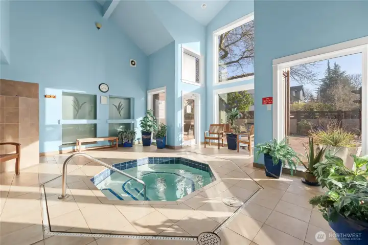 Year round hot tub!