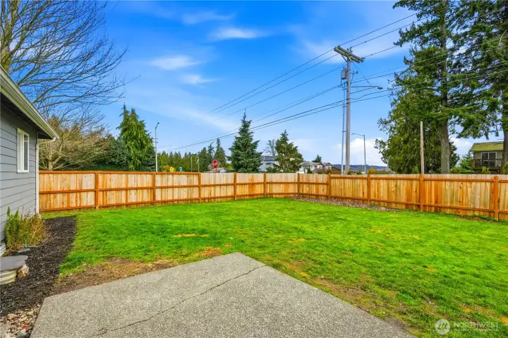 Large yard