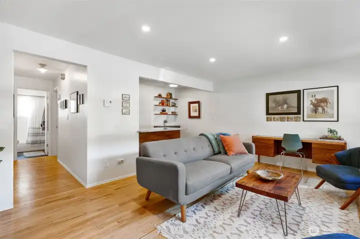 Nearly every detail of this garden level co-op has been stylishly updated for easy modern living in Seattle's best kept secret--upper Fremont.