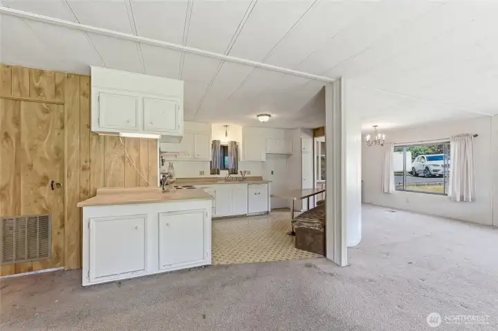 This home has a really good layout with a lot of storage options.