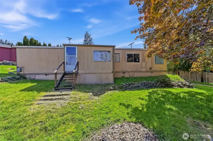 West/Back side of home.