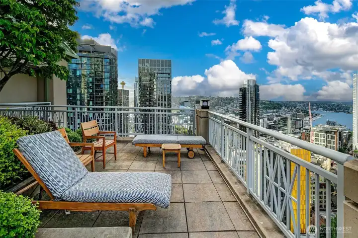 beautiful roof deck