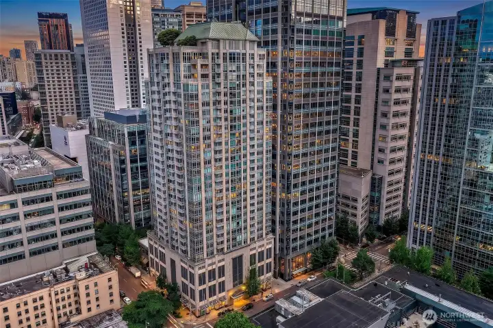 world class building and location steel and concrete
