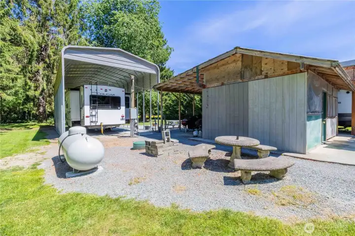Utility's are all in place including propane for your convivence