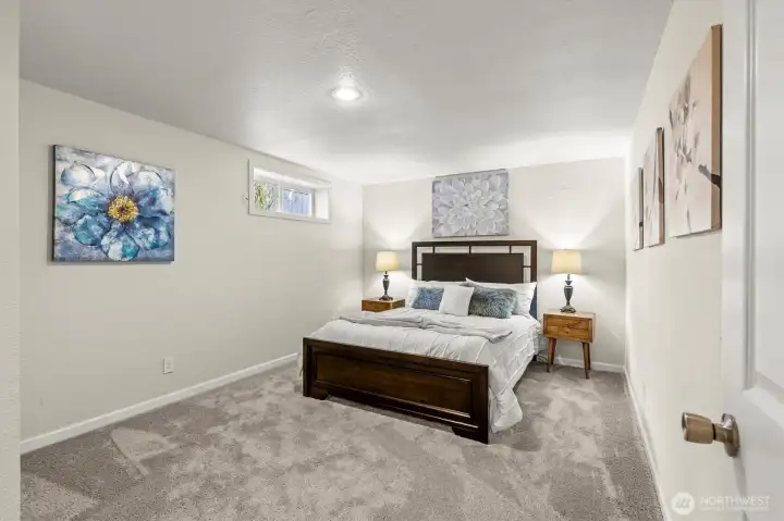 Second bedroom with huge walk-in closet