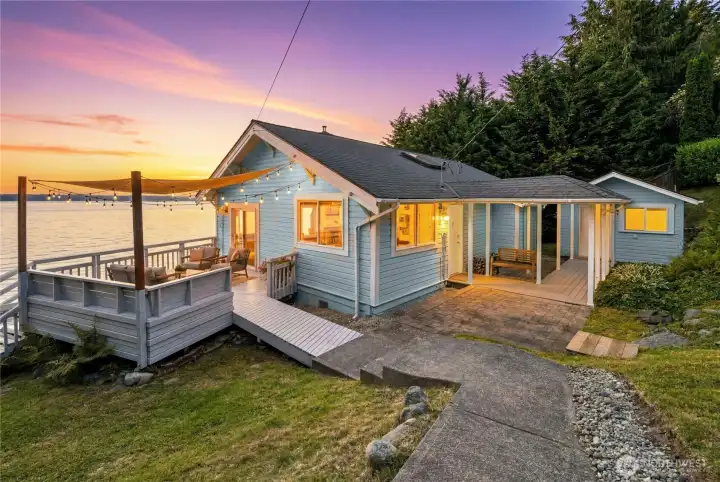Your own slice of Vashon paradise, where beach bungalow charm meets Puget Sound Views.