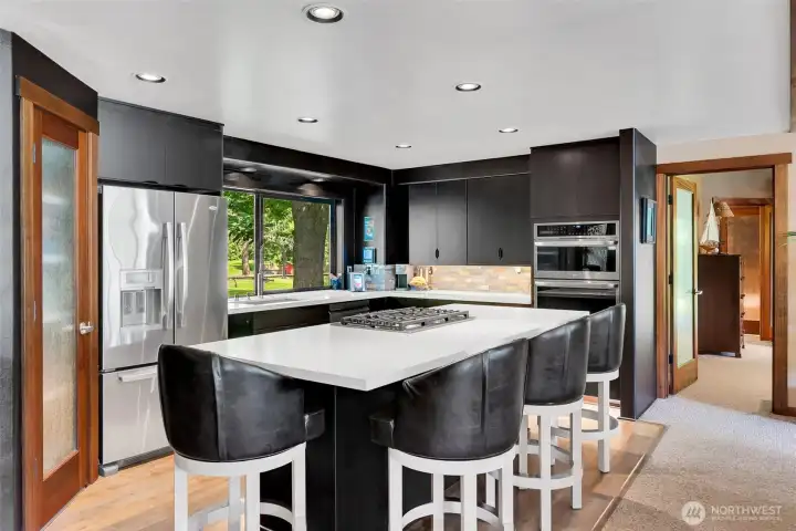 Newly remodeled kitchen.