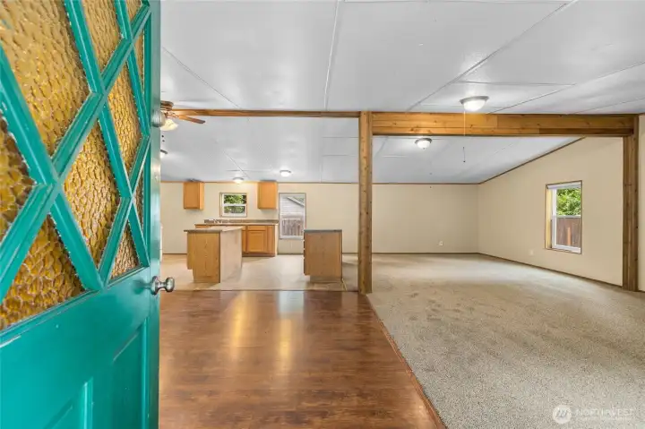 Double wide entry