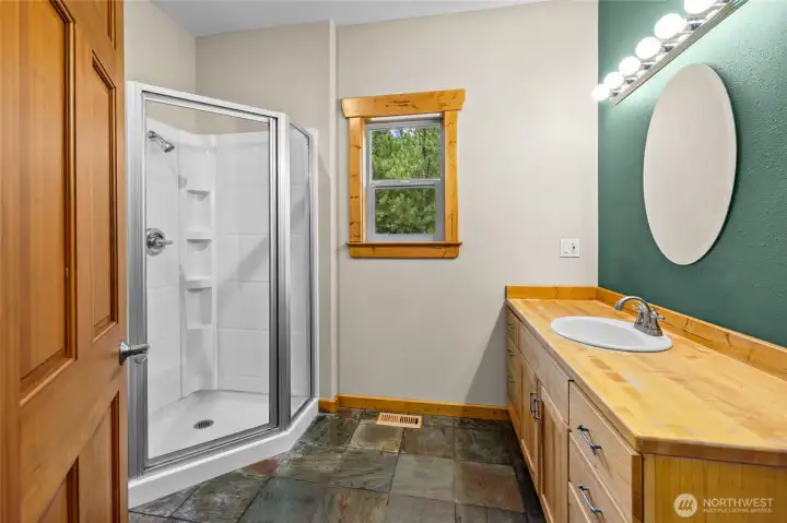 Primary bathroom Primary bathroom