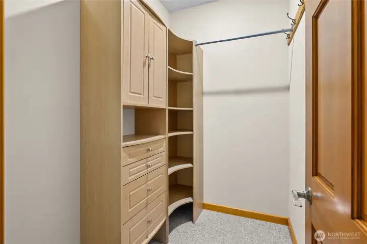 Primary bedroom walk in closet Primary bedroom walk in closet