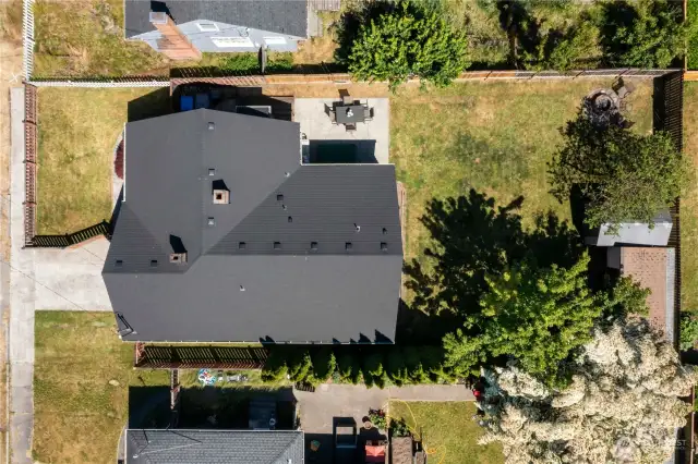 The aerial view shows just how much space & privacy you have and the roof is only 5 years old!