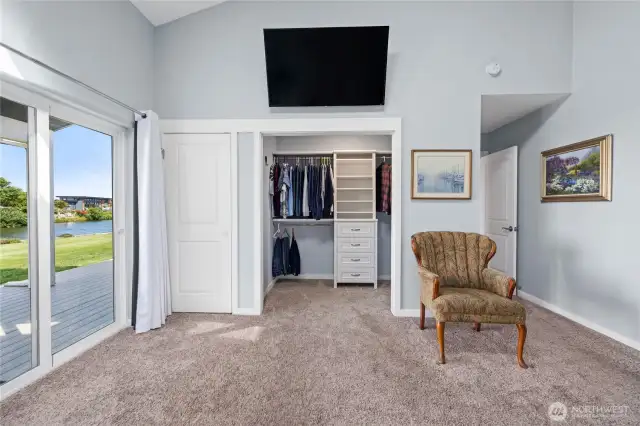 Walk-in and second closet (spy those lake views!!)...