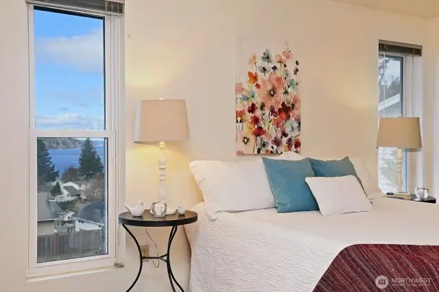 Great views from the bedrooms.