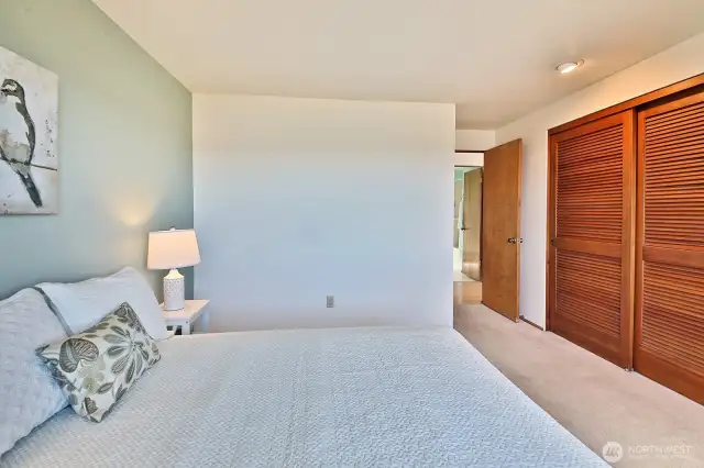 Large closets and plenty of space.