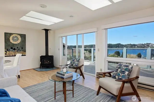 Open Living and Dining area feature a propane stove.