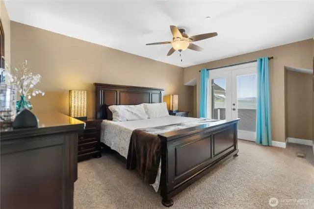Upstairs King Suite with private balcony