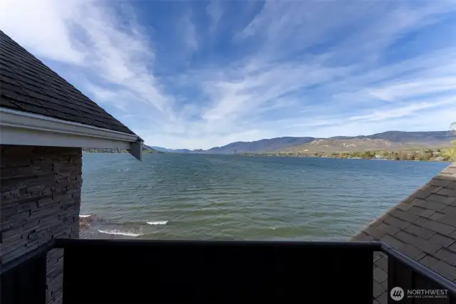 View from upstairs balcony