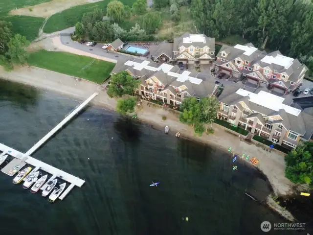 Aerial - dock and property