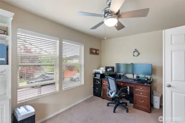 Office at front of home